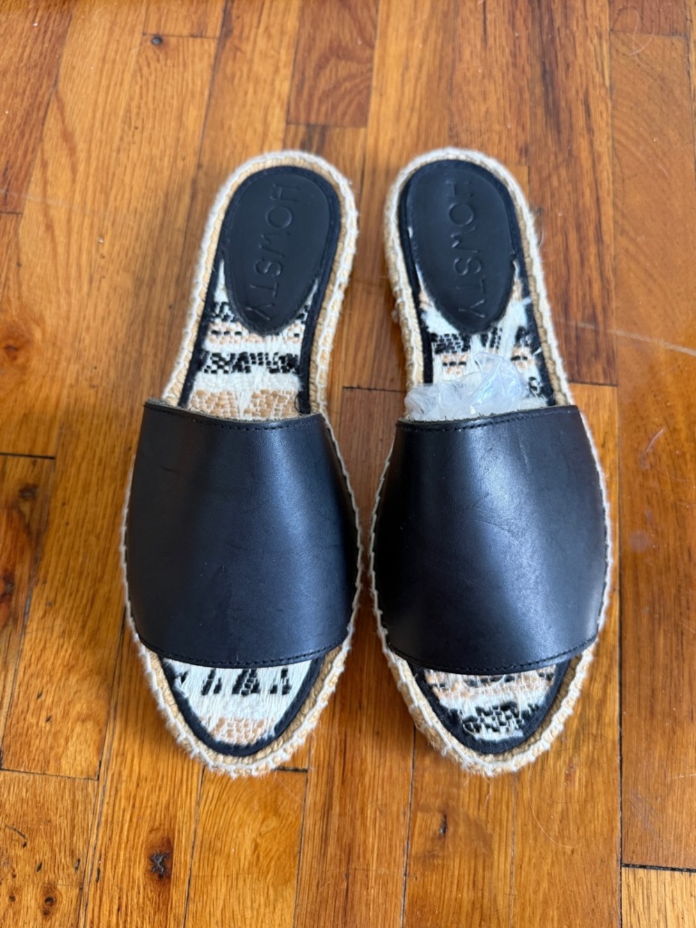 Anthropologie Howsty Black Slide Espadrille Mules - Women's - Picture 2 of 6